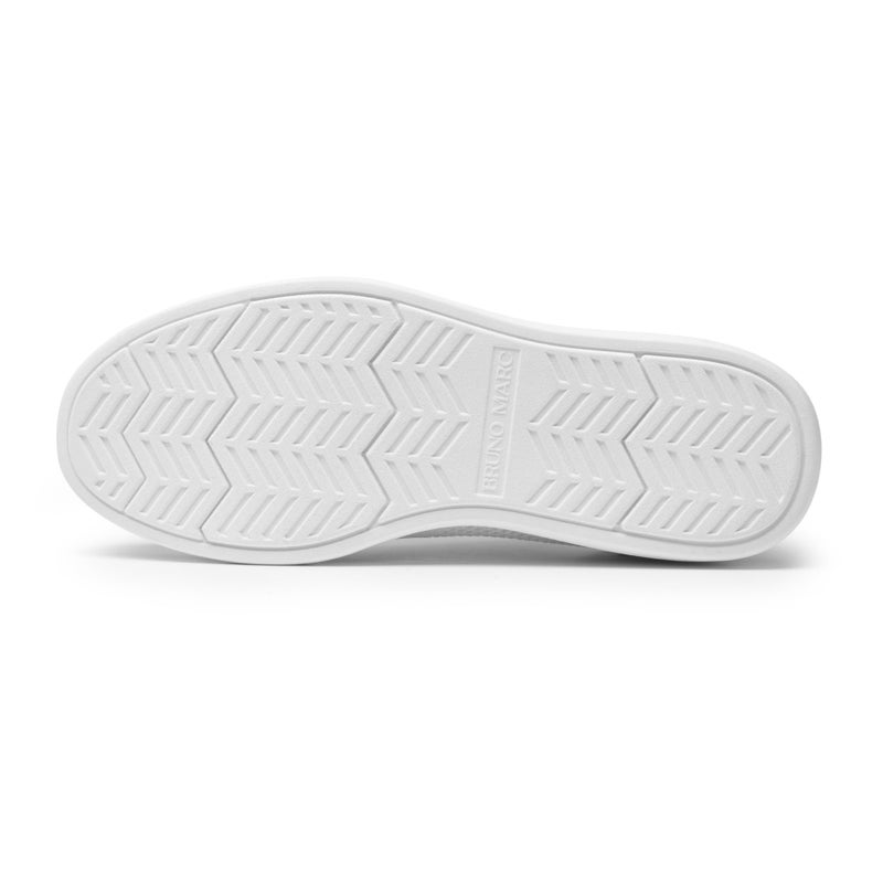 Bruno Marc Men's KnitFlex Breeze Mesh Sneakers Oxfords Lace-Up Lightweight Casual Walking Shoes,Size 10,White,GRAND-02 - Image 3